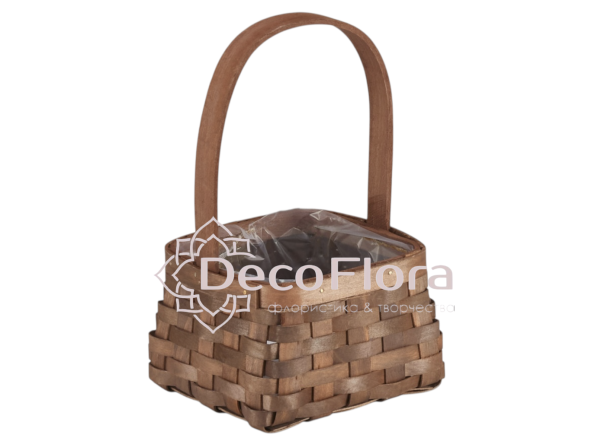 Корзина секвойя d13 h13 hh9*23,5 коричневая