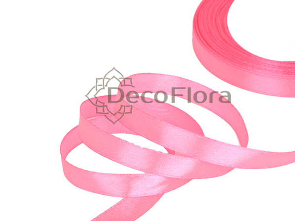 Лента атласная 0,6cm*20м - 059 - ярко-розовый 