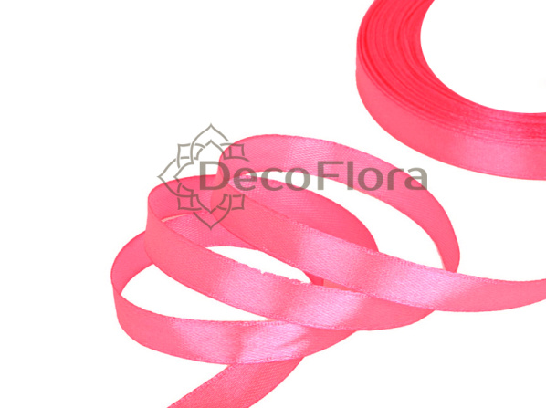 Лента атласная 0,6cm*20м - 060 - розовый неон 