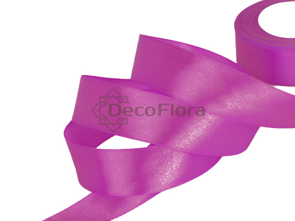 Лента атласная 4cm*20м - 124 - светло-пурпурный 