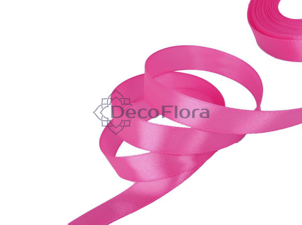 Лента атласная 1,2cm*20м - 1026 - ярко-розовый 