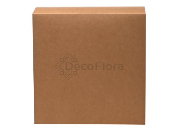 Коробка сборная 20*20*10см квадрат крафт