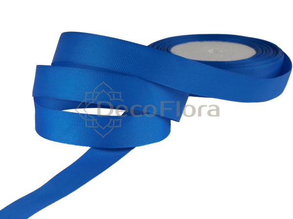 Лента репсовая 1cm*20м - 1055 - синяя