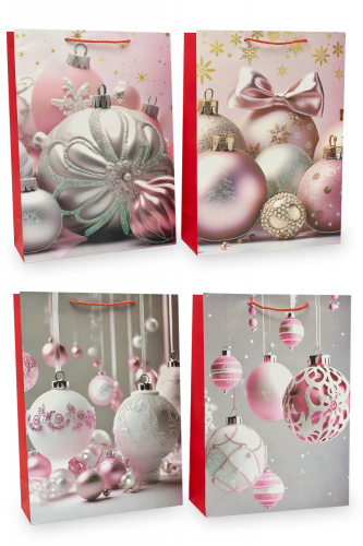 Пакет подарочный 30х41,5х12 см Новогодний микс 32 444-666