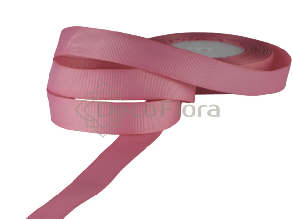 Лента репсовая 2cm*20м - 1022 - темно-розовая 