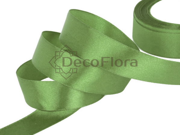 Лента атласная 4cm*20м - 098 - оливково-зелёный