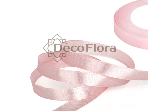 Лента атласная 0,6cm*20м - 041 - бледно-пудровый 