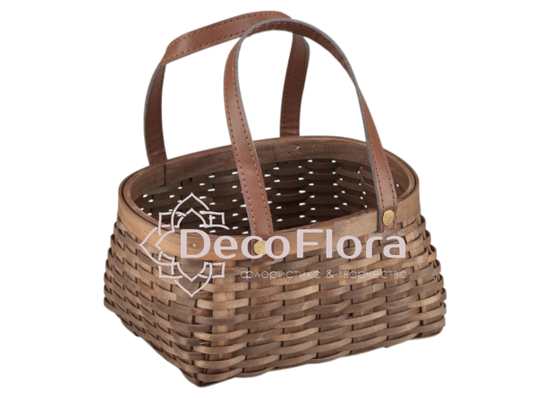 Корзина секвойя d21 h16 hh10*22 коричневая
