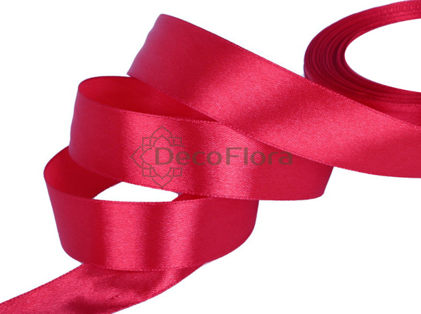 Лента атласная 4cm*20м - 070 - кораллово-красный