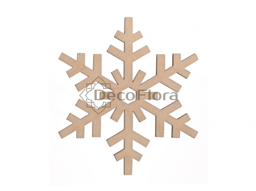 Фигурка Снежинка из фанеры 10*9см