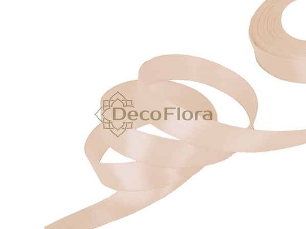 Лента атласная 1,2cm*20м - 1116 - светло-бежевый  
