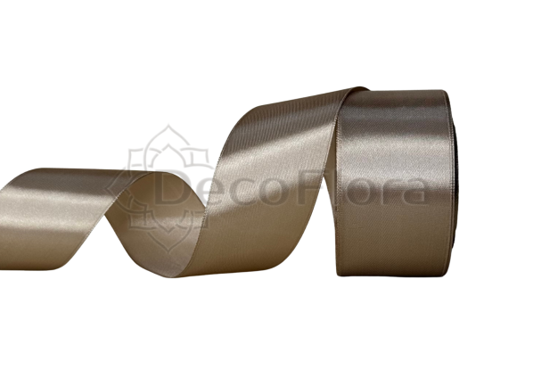 Лента атласная 5cm*25ярд - 060 - бежевая 