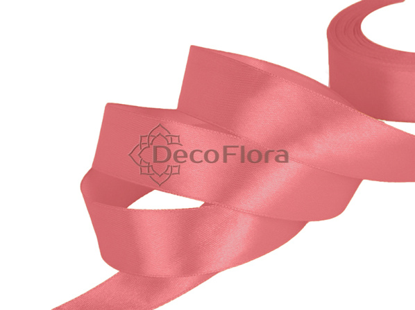 Лента атласная 5cm*20м - 50 - каремельно-розовая