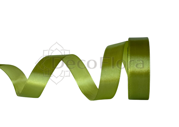 Лента атласная 2,5cm*25ярд - 099 - оливковая 