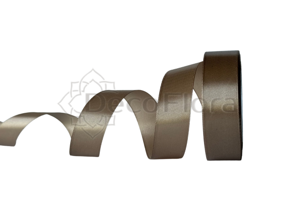 Лента атласная 2,5cm*25ярд - 060 - бежевая 