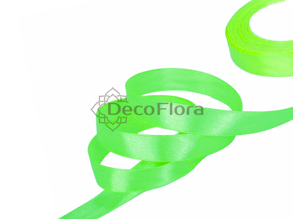 Лента атласная 1,2cm*20м - 017 - зелёное яблоко 