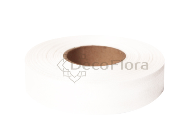 Лента Италия 2см*100ярд Cotton белая
