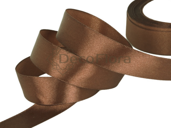 Лента атласная 4cm*20м - 076 - карамельный