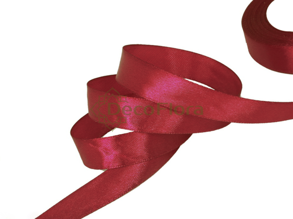 Лента атласная 1,2cm*20м - 1029 - красный  