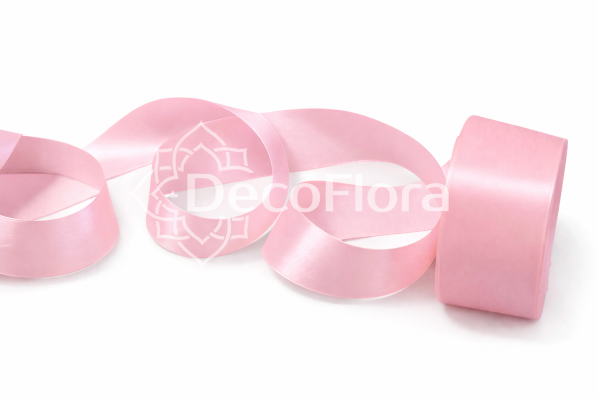 Лента атласная 4cm*25ярд - 089 - розовая
