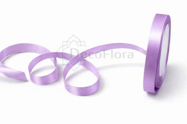 Лента атласная 1,2cm*25ярд - 069 - сиреневая