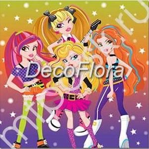 Салфетки 33*33см Party Girls (12 штук)