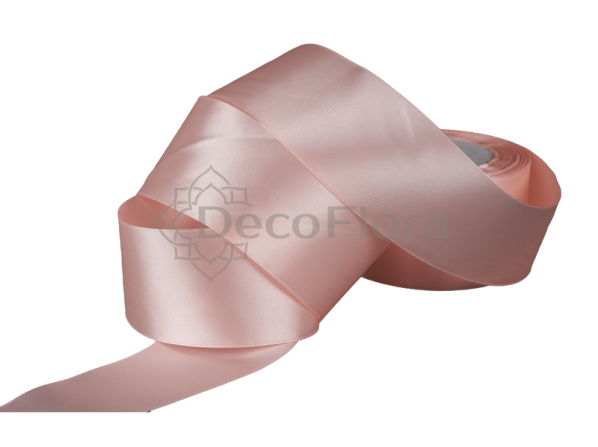 Лента атласная 5cm*20м - 42 - пудровая