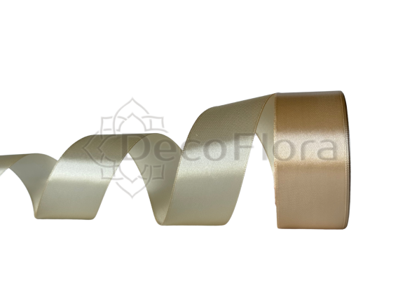 Лента атласная 4cm*25ярд - 156 - бежевая 