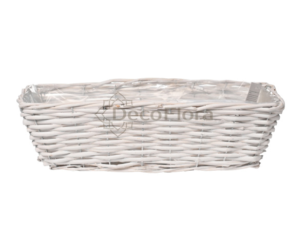 Корзина ивовая d37 h15 hh10 белая