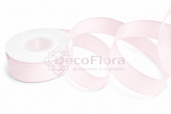 Лента репсовая 4cm*20y - 043 - светло-розовая
