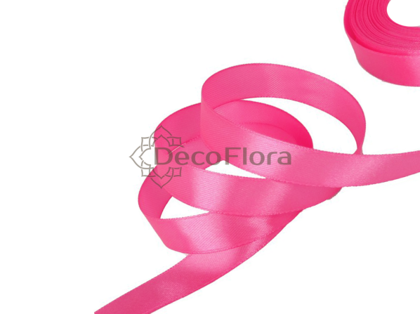 Лента атласная 1,2cm*20м - 1024 - ярко-розовый