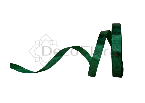 Лента атласная 1,2cm*25ярд - 049 - зелёная 