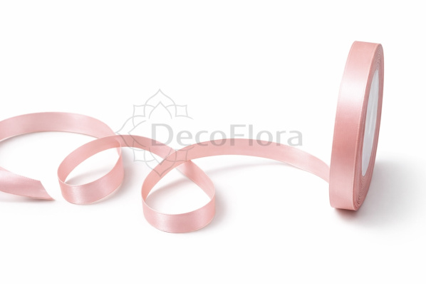 Лента атласная 1,2cm*25ярд - 089 - розовая