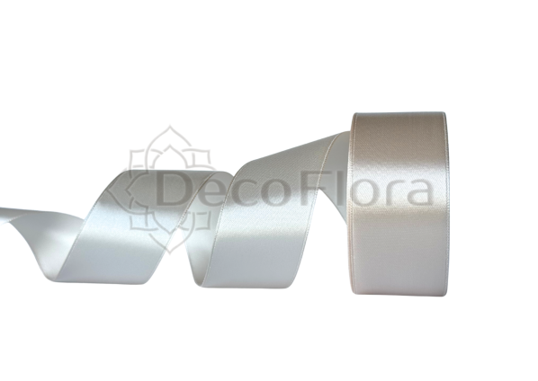 Лента атласная 5cm*25ярд - 172 - бежевая 