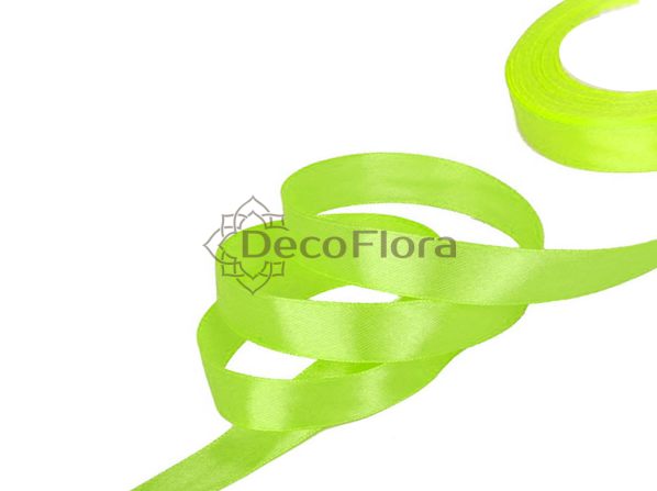 Лента атласная 2,5cm*20м - 020 - лайм 