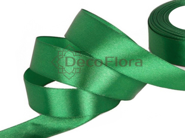 Лента атласная 4cm*20м - 1075 - зеленый