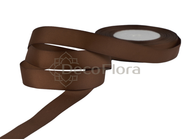 Лента репсовая 3cm*20м - 1102 - шоколадная