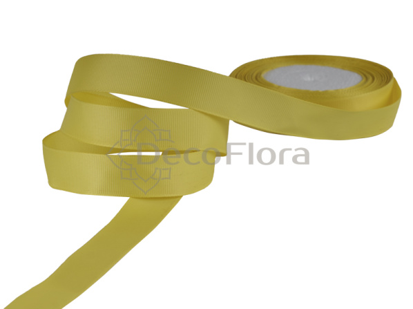 Лента репсовая 3cm*20м - 1066 - желтковая