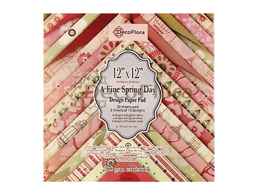 Набор бумаги 30см*30см "A fine spring day" 30 листов 200г/м2