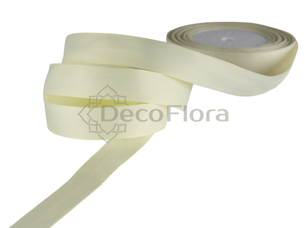 Лента репсовая 1cm*20м - 1061 - шампань