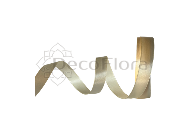 Лента атласная 1,5cm*25ярд - 002 - айвори 