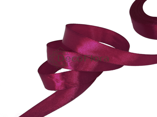 Лента атласная 2,5cm*20м - 071 - тёмно-кораллово-красный