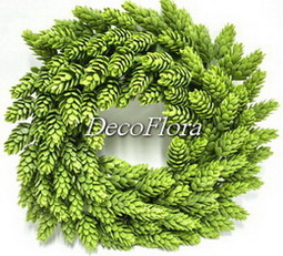 Венок хвойный 30см зелёный