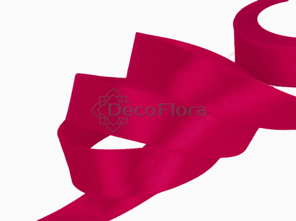 Лента атласная 5cm*20м - 64 - тёмно-розовая