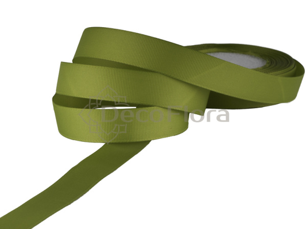 Лента репсовая 2cm*20м - 1089 - оливковая