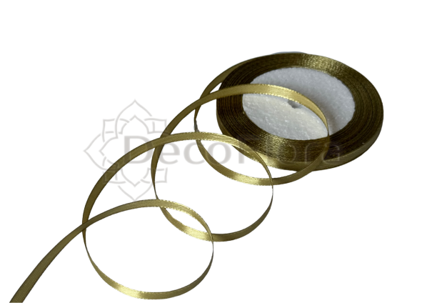 Лента атласная 0,6cm*25ярд - 018 - хаки