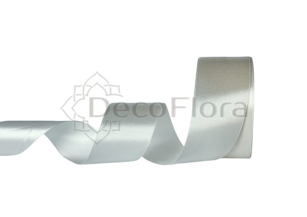 Лента атласная 4cm*25ярд - 002 - айвори 