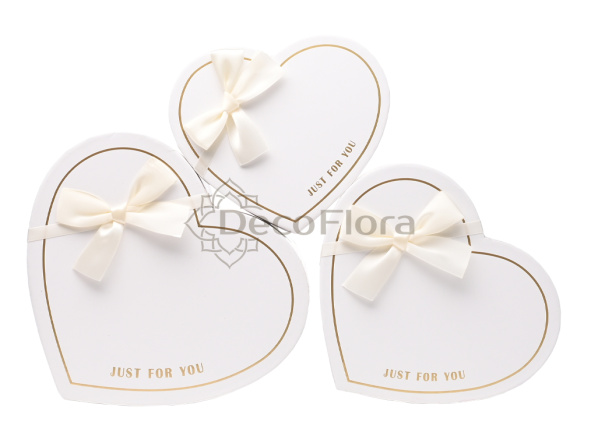 Набор коробок из 3-х штук сердце Just For You 22,2*19,5*9 белый 720621/1