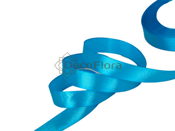 Лента атласная 2,5cm*20м - 1052 - темно-голубой