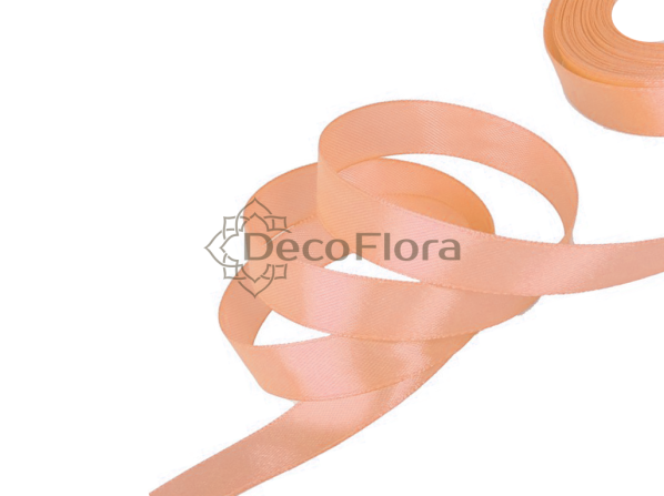 Лента атласная 2,5cm*20м - 145 - бледно-персиковый